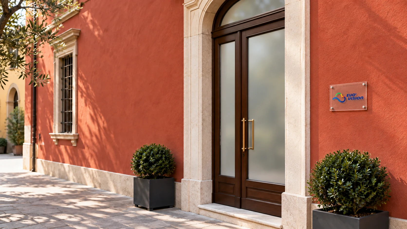 Ingresso della sede Evovision a Modena
