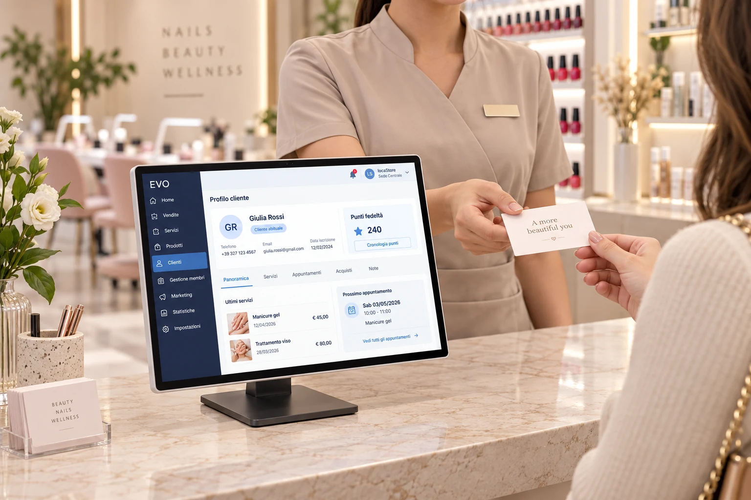 Scheda cliente e raccolta punti