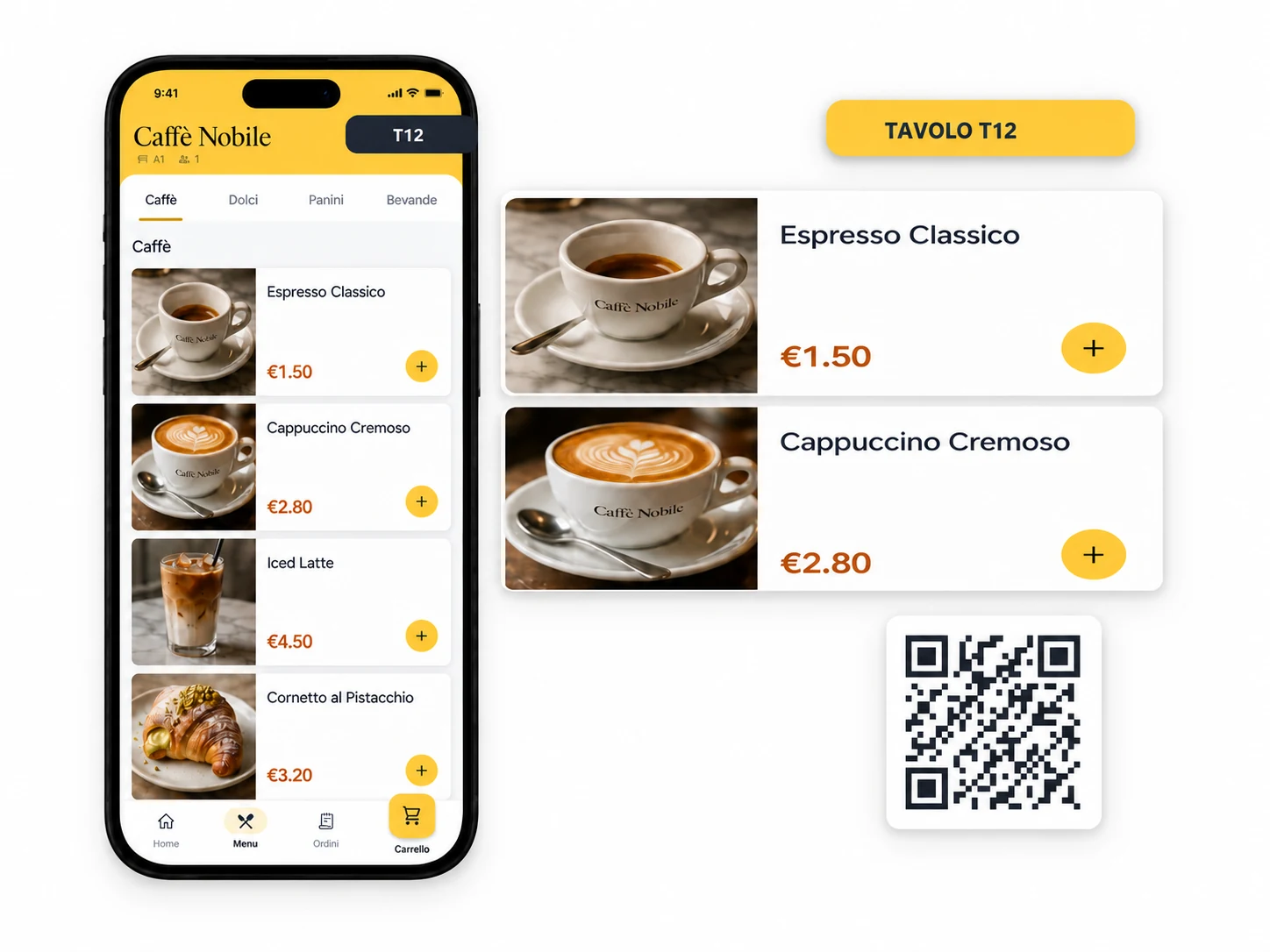 Un QR al tavolo, niente app